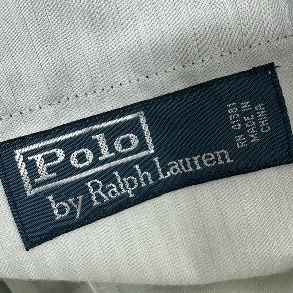 POLO RALPH LAUREN  Navy Blue Flat Front 10" inseam Cotton Shorts Men's 32 - Picture 6 of 6